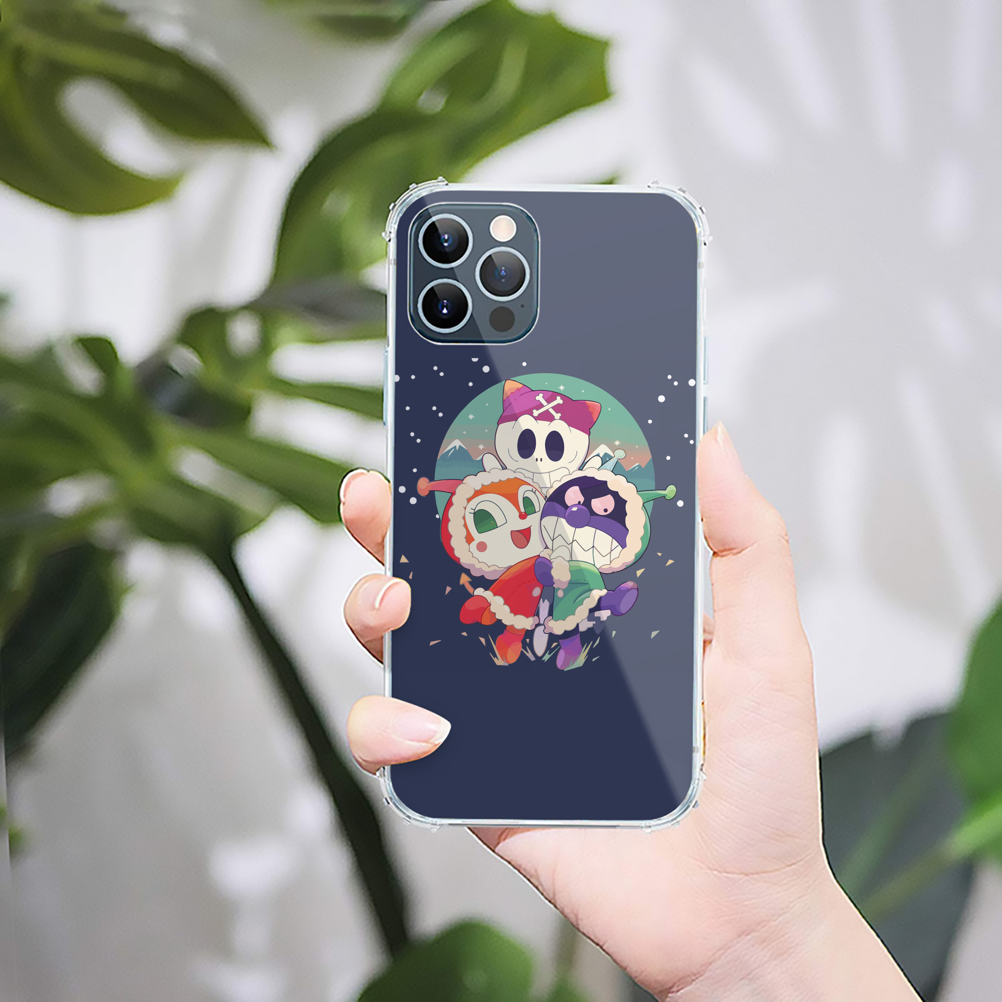 （画像用） アンパンマン Anpanman 【iPhone 12シリーズ対応】透明スマホケース（クリアソフトケース）